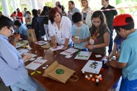 Una de las actividades que realizaron los nios durante la jornada.