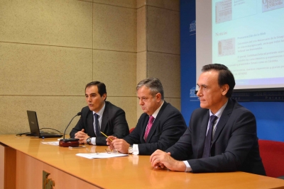 De izq a dcha, Jose Antonio Nieto, Salvador Fuentes y Jose Carlos Gmez