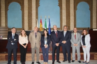 Autoridades en la inauguracin del curso