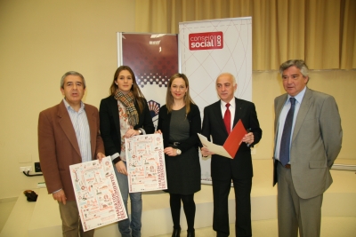 De izq a dcha, Melchor Guzmn, EStefana Rodrguez, Belen Snchez, Antonio Sola y Rafael Anguiano