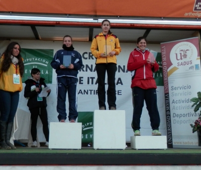 Podium de la prueba femenina